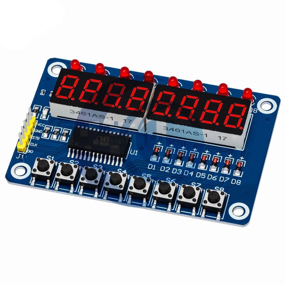 TM1638 7 Segment Display-Buton-Led Geliştirme Kartı