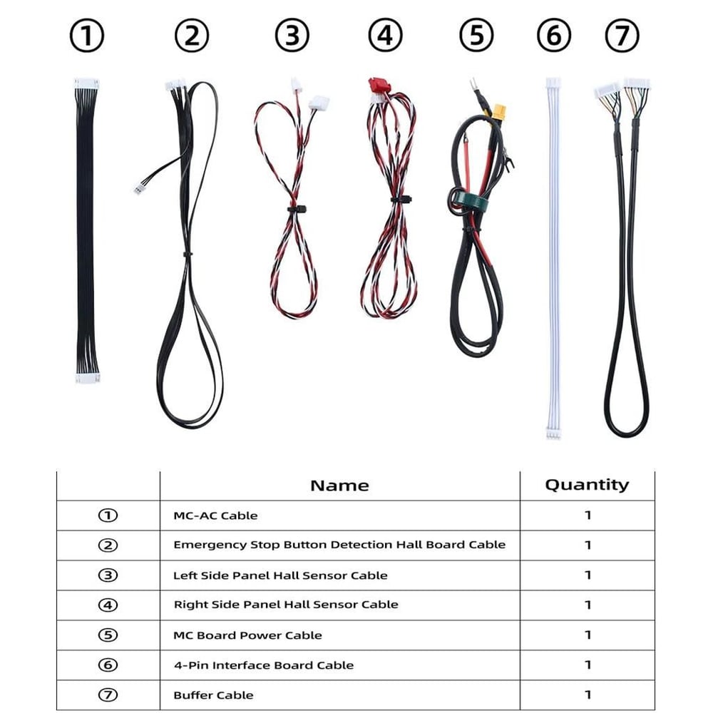 Bambu Lab H2D-H2C-H2S Kablo Seti-7 in 1