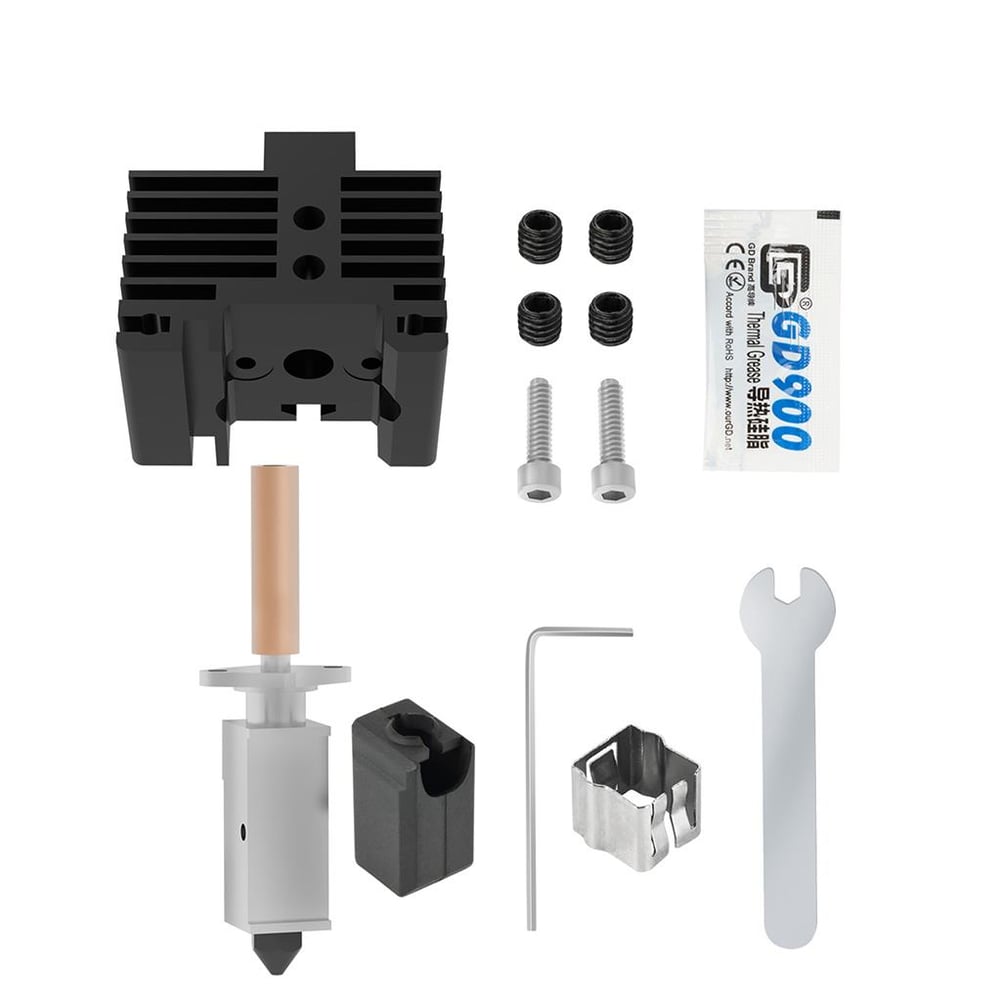 Bambu Lab X1 P1P Yükseltilmiş Hotend TZ V2.0 Bi Metal Heatbreak-Siyah