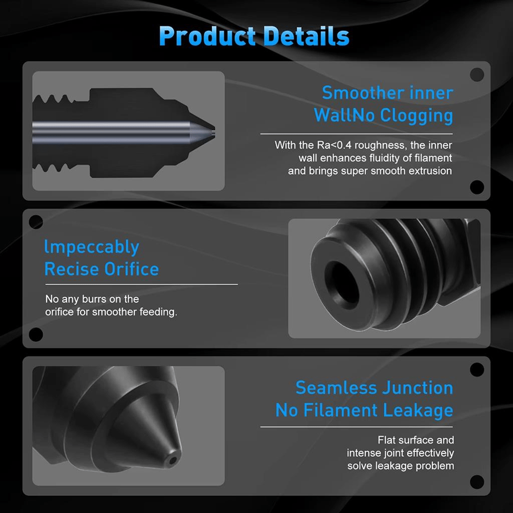 Creality Ender 5 Max Sertleştirilmiş Çelik Nozzle-0.4mm