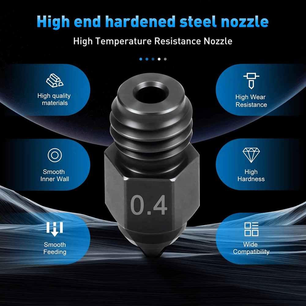 Creality Ender 5 Max Sertleştirilmiş Çelik Nozzle-0.4mm