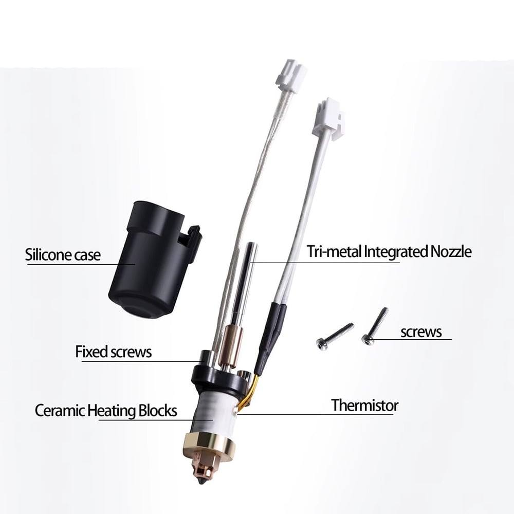 Creality Ender3 v3-V3 Plus Hotend Seti-0.4mm Sertleştirilmiş Nozzle