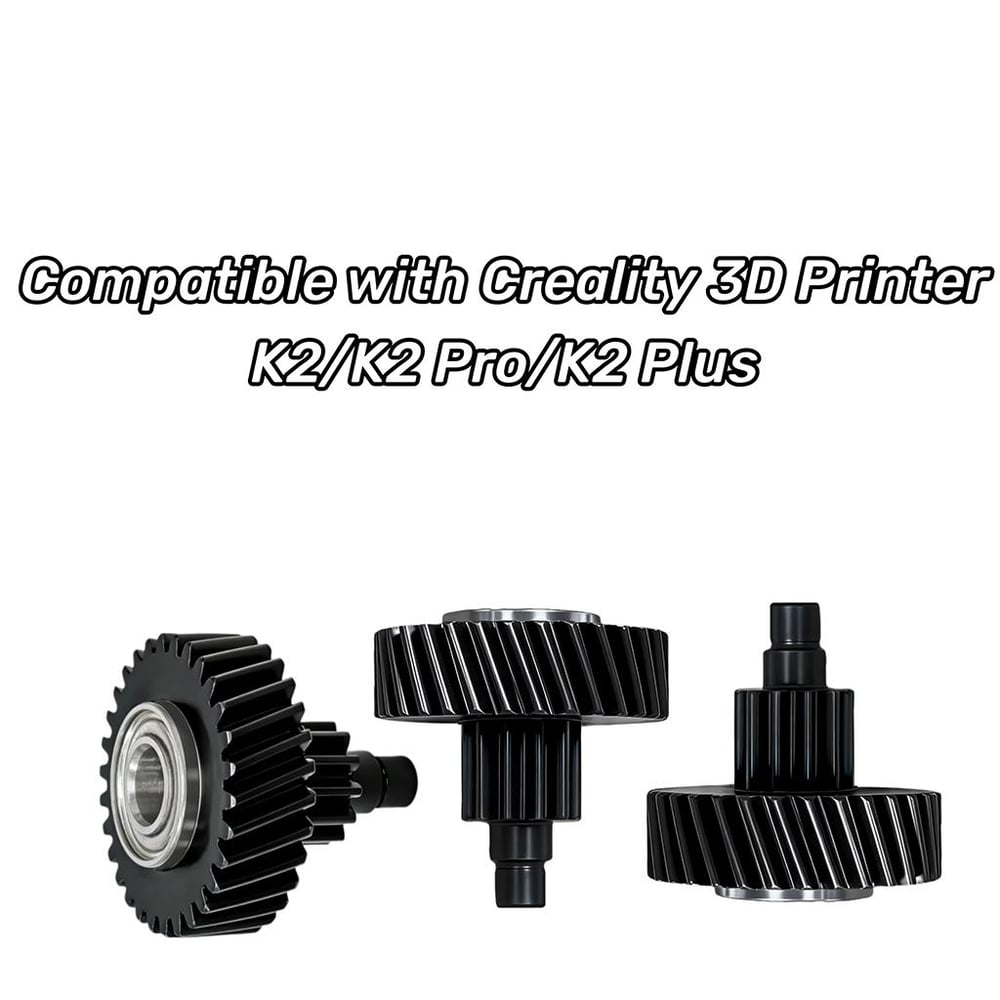 Creality K2 Serisi Geliştirilmiş Extruder Motor Dişlisi-Full Metal Şanzıman Dişlisi