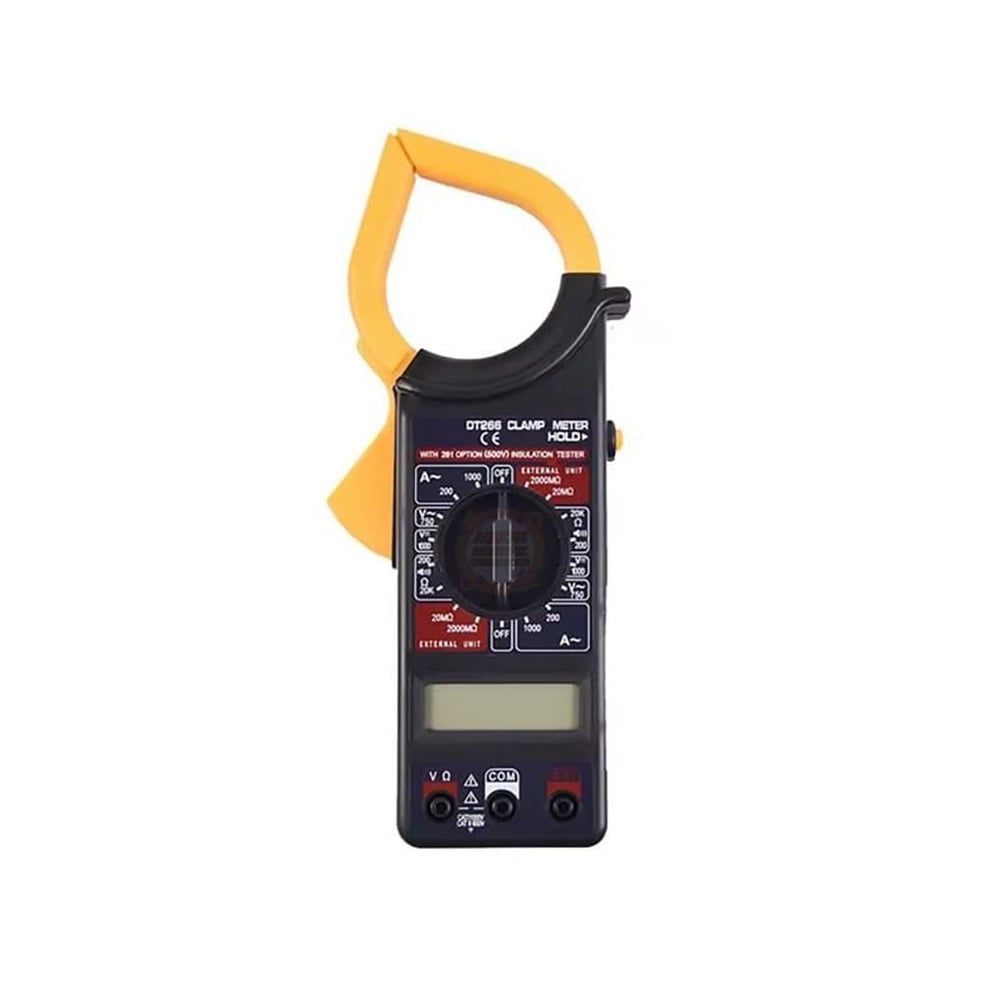 DT266 Dijital AC/DC 1000V Akım Voltmetre Multimetre Kelepçe Pens Ampermetre