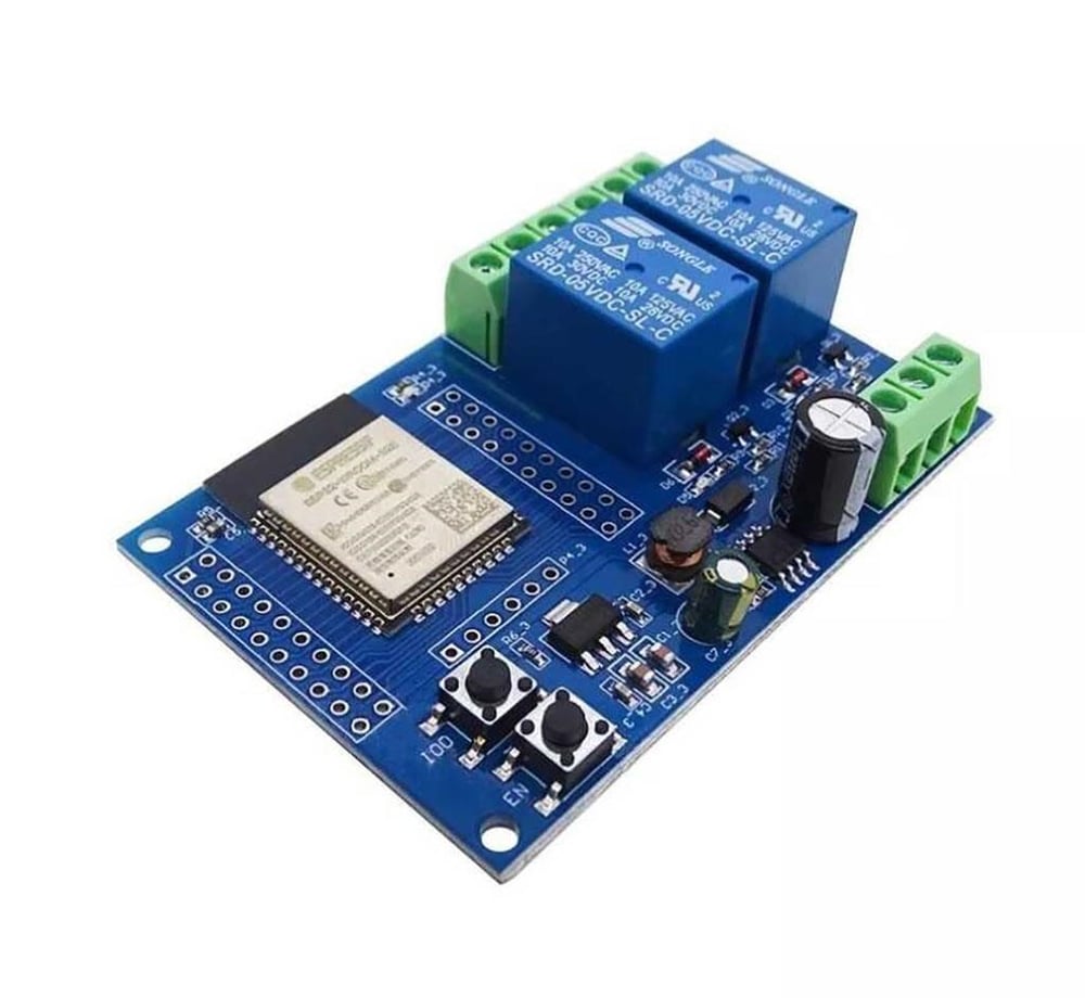 ESP32 Wifi Bluetooth 2 Kanal Röle Kartı