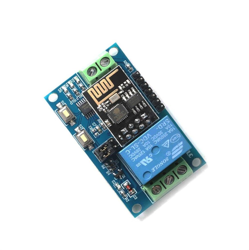 ESP8266 ESP-01S 12V 1Kanal Wifi Röle Modülü-ESP8266 Dahil