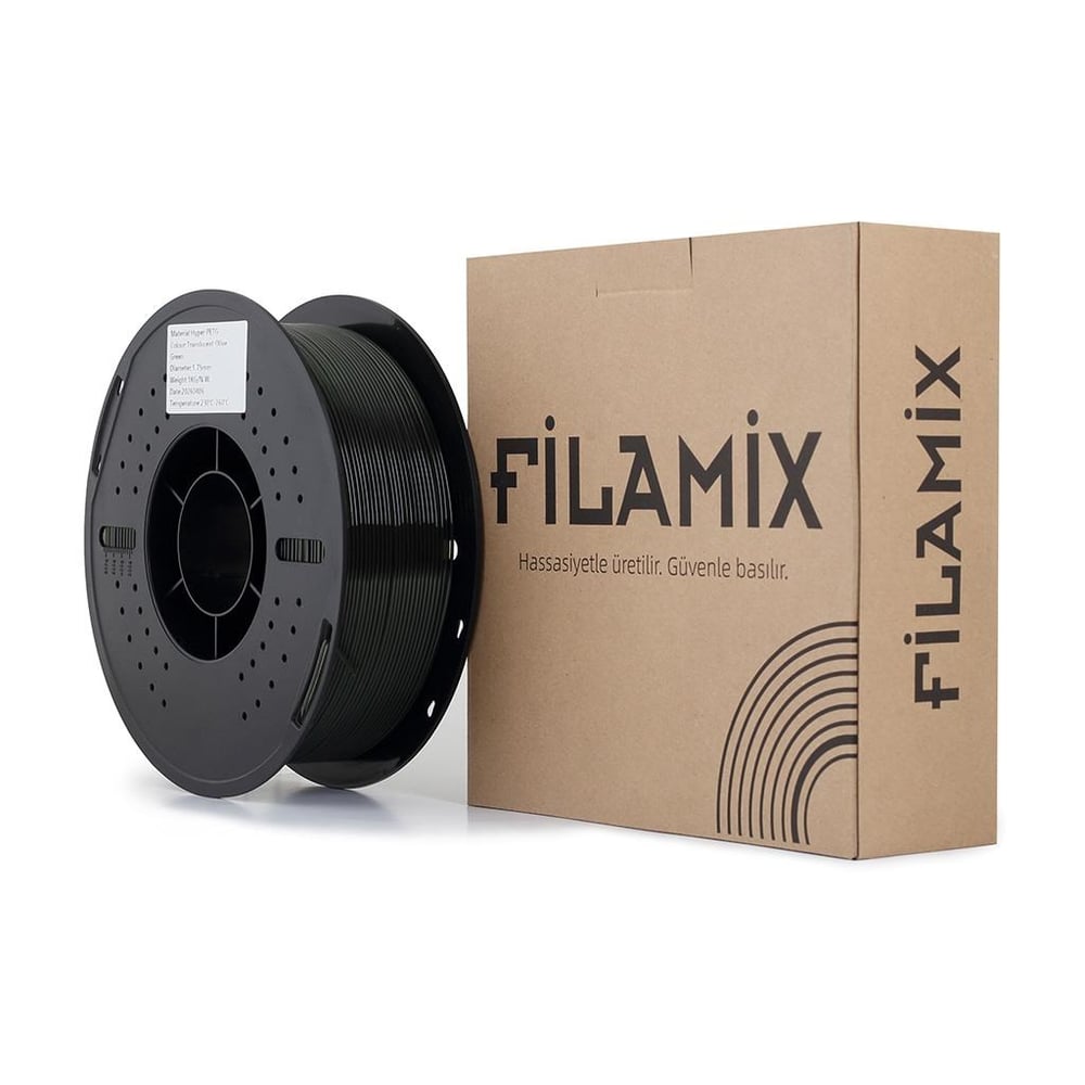 Filamix Rapid Petg Filament 1.75mm 1Kg Transparan Zeytin Yeşili