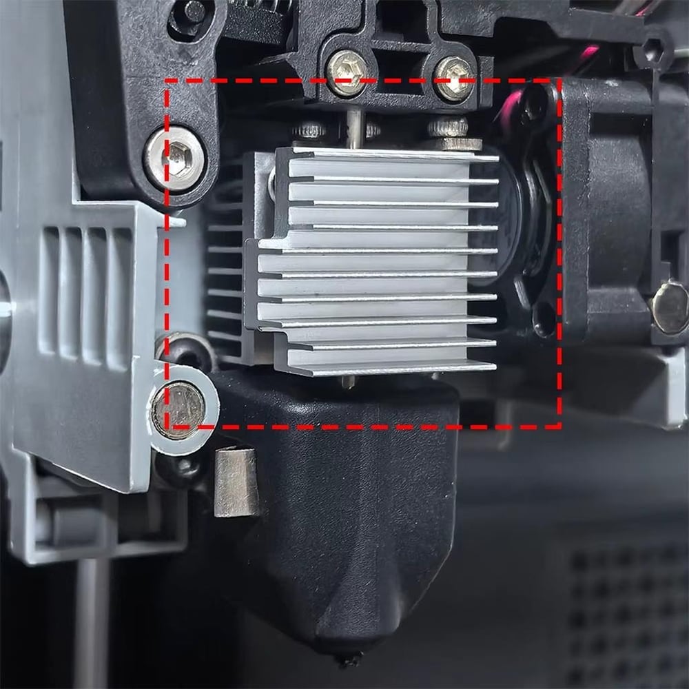Flashforge AD5X Hotend Üst Soğutucu Blok-Gümüş