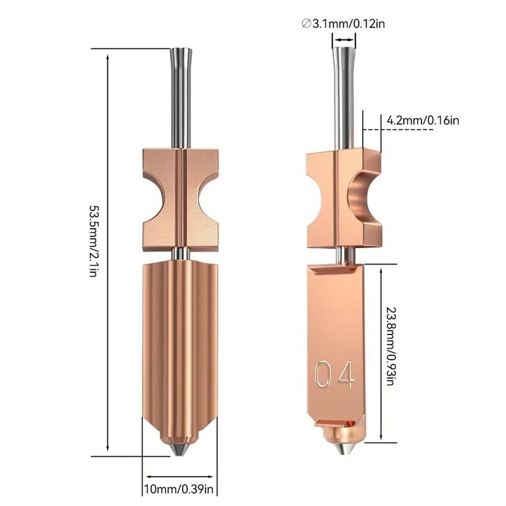 Flashforge AD5X Nozzle Assembly-Çelik Nozzle-0.6mm