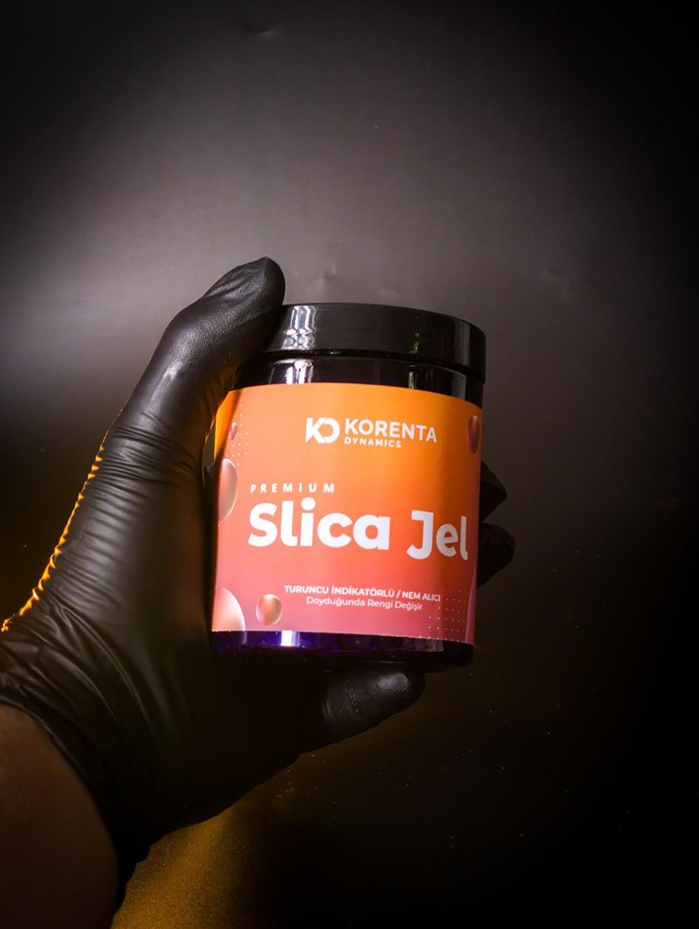Korenta Dynamics Turuncu Renk Değiştiren İndikatörlü silika Jel-250g