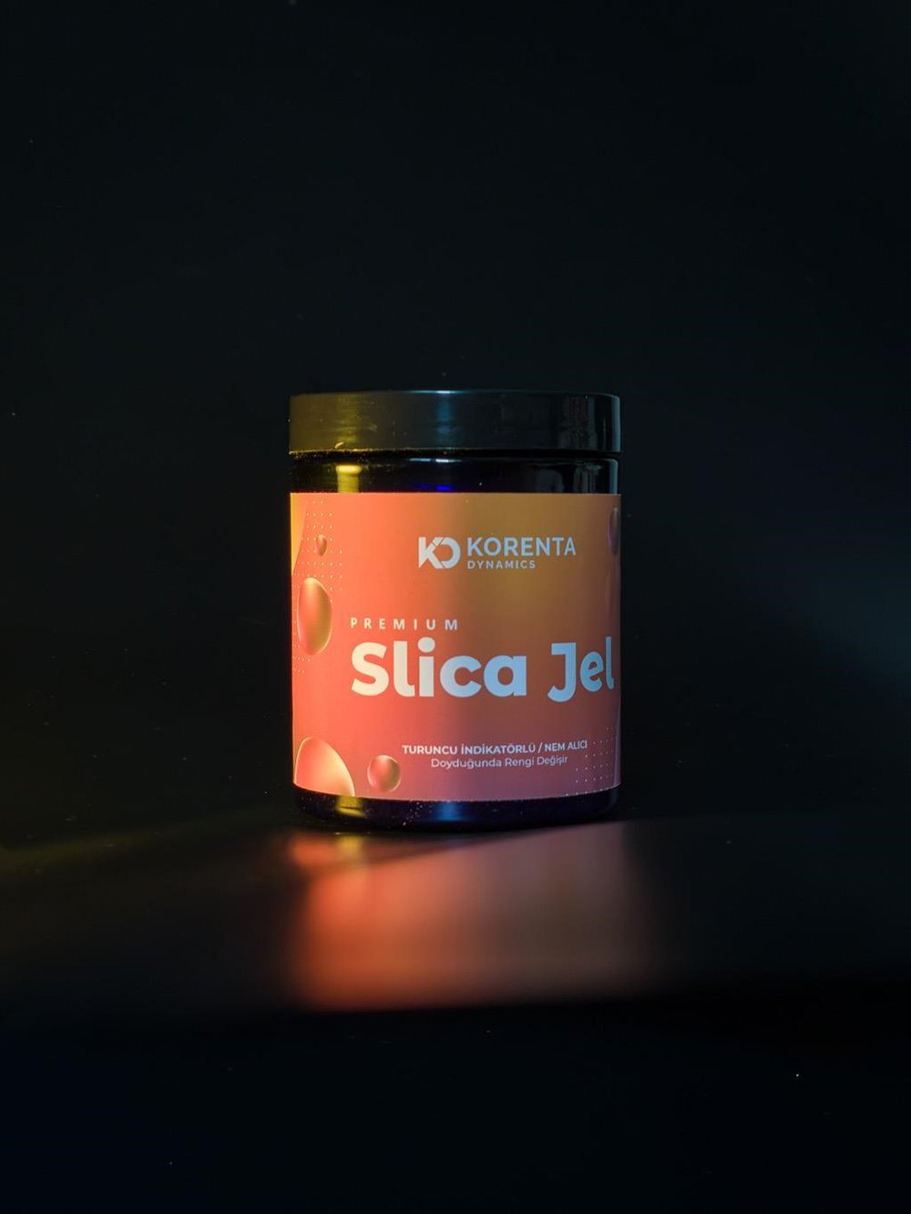 Korenta Dynamics Turuncu Renk Değiştiren İndikatörlü silika Jel-250g