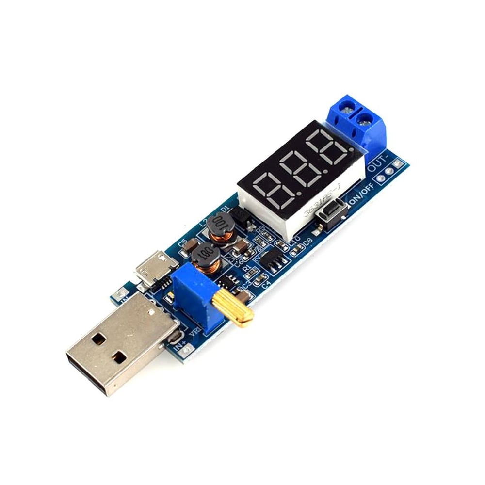 DC-DC USB Yükseltici-Düşürücü Güç Regülatör Modülü 3.3V 5V-9V 12V 24V Masaüstü Güç Modülü