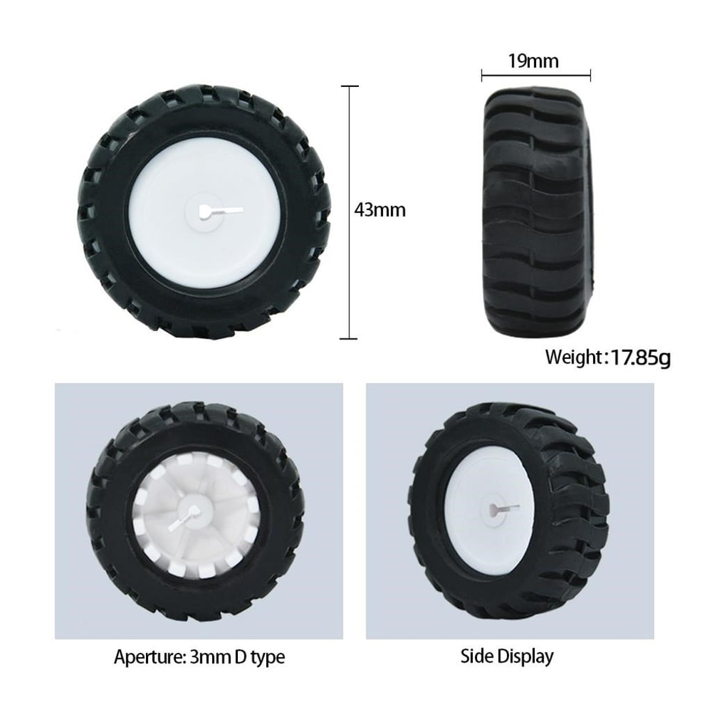 N20 Motor Uyumlu Plastik Tekerlek