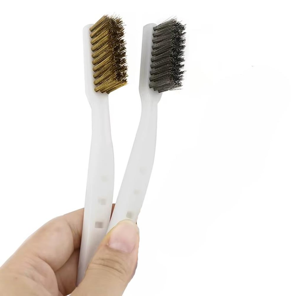 Nozzle Temizleme Fırçası Seti-Bakır Telli+Çelik Telli