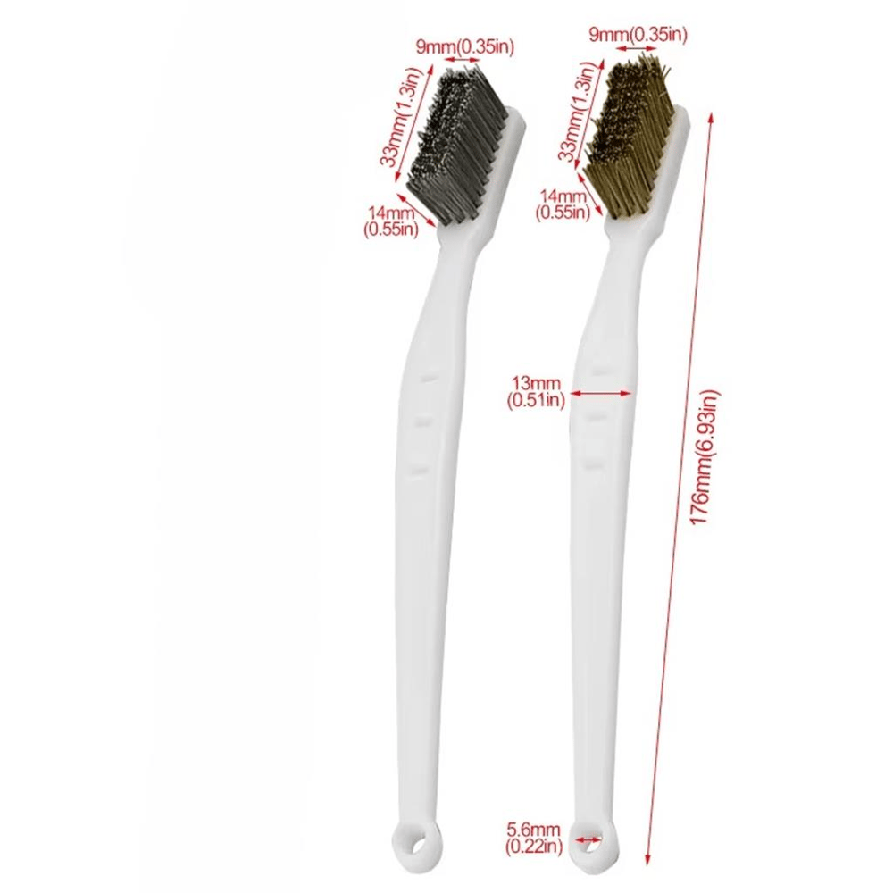 Nozzle Temizleme Fırçası Seti-Bakır Telli+Çelik Telli
