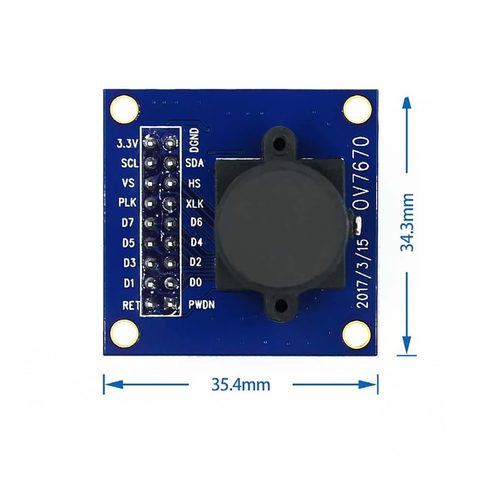 OV7670 CMOS Kamera Modülü-Arduino Uyumlu