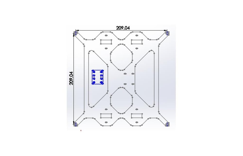 Prusa i3 Y arabası (3mm Metal)