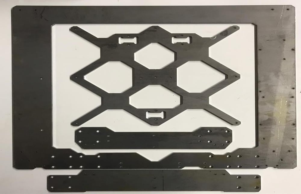 Prusa Mk3s Metal Kesim Şase(4mm)