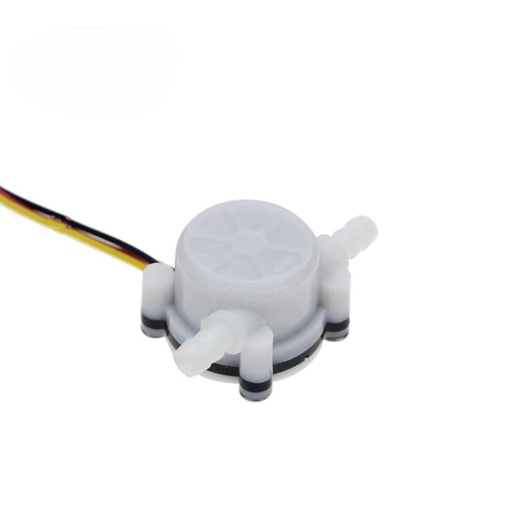 Su Akış Sensörü Beyaz-Debi Metre 0.3-6L/dak.YF-S401-DC5-12V(7mm Boru Girişli)