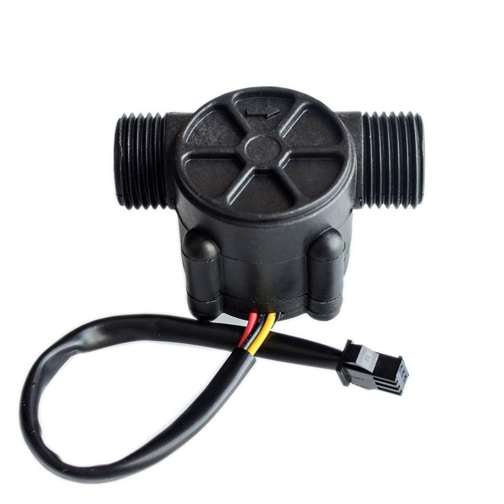Su Akış Sensörü Siyah-Debi Metre 30L/dak.-YF-S201-DC3.5-24V