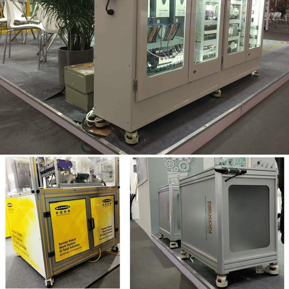 Universal 3D Printer Cnc Lazer Kesim Sabitlenebilir Mafsallı Ağır Hizmet Tekerlek Seti Gri-4 Adet