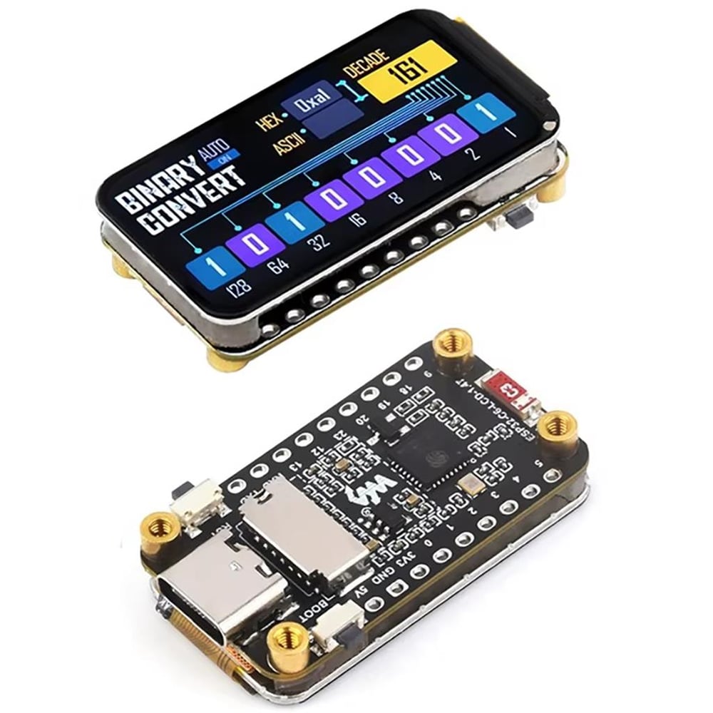 WaveShare ESP32-C6 1.47 İnç Dokunmatik Ekranlı Wi-Fi-Bluetooth Geliştirme Kartı