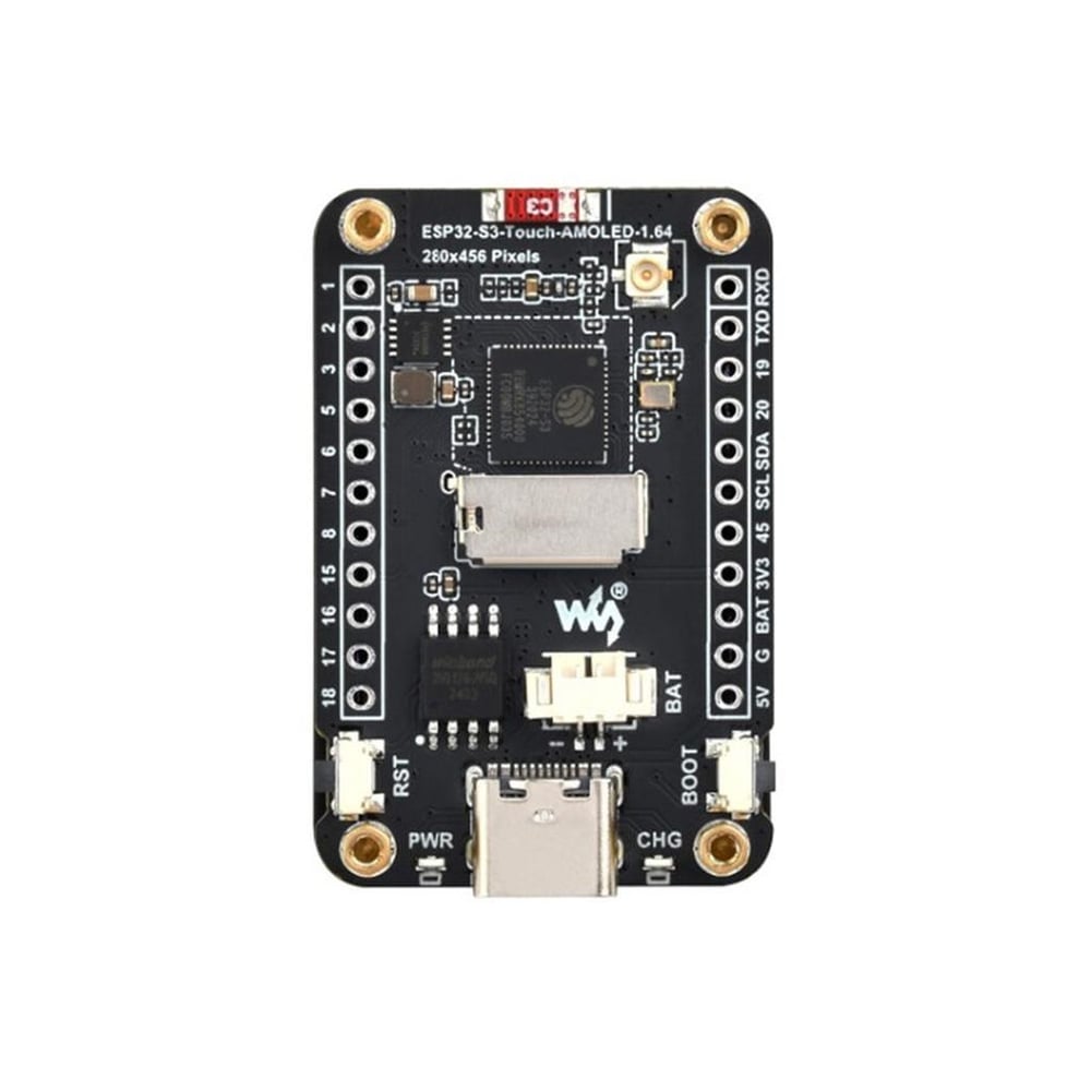 WaveShare ESP32-S3 AMOLED Dokunmatik Ekranlı Wi-Fi-Bluetooth Geliştirme Board