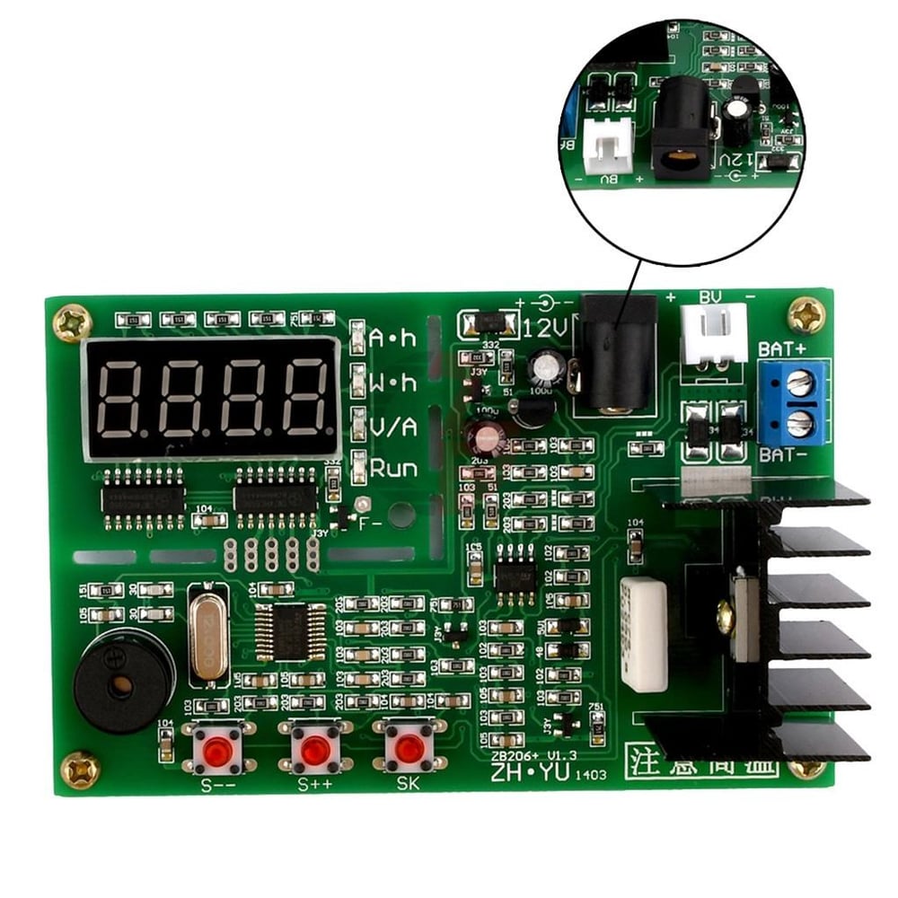ZB206 18650 Lityum Pil Kapasite Test Cihazı-Adaptör Soketli