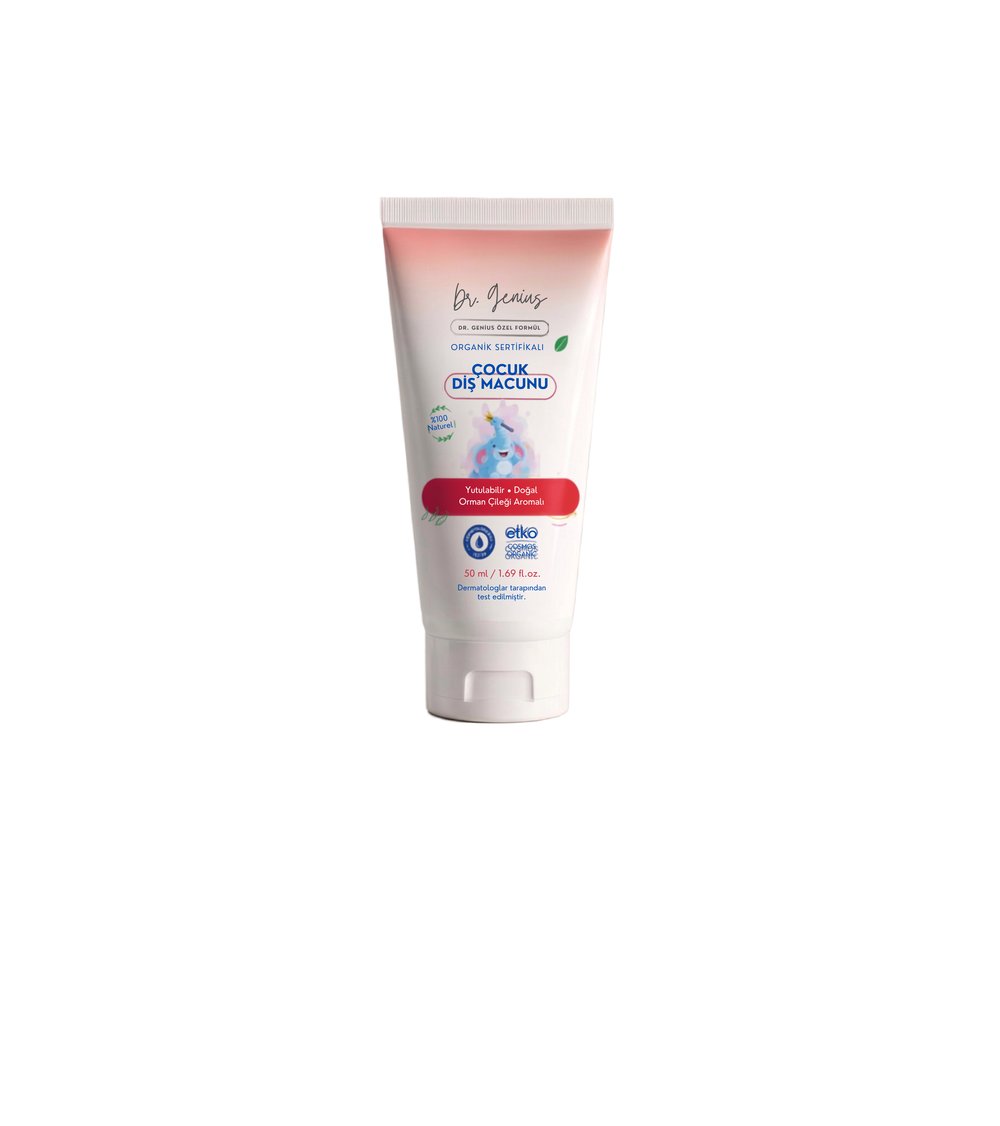 Dr. Genius Özel Formül Organik Sertifikalı Çocuk Diş Macunu - 50ml