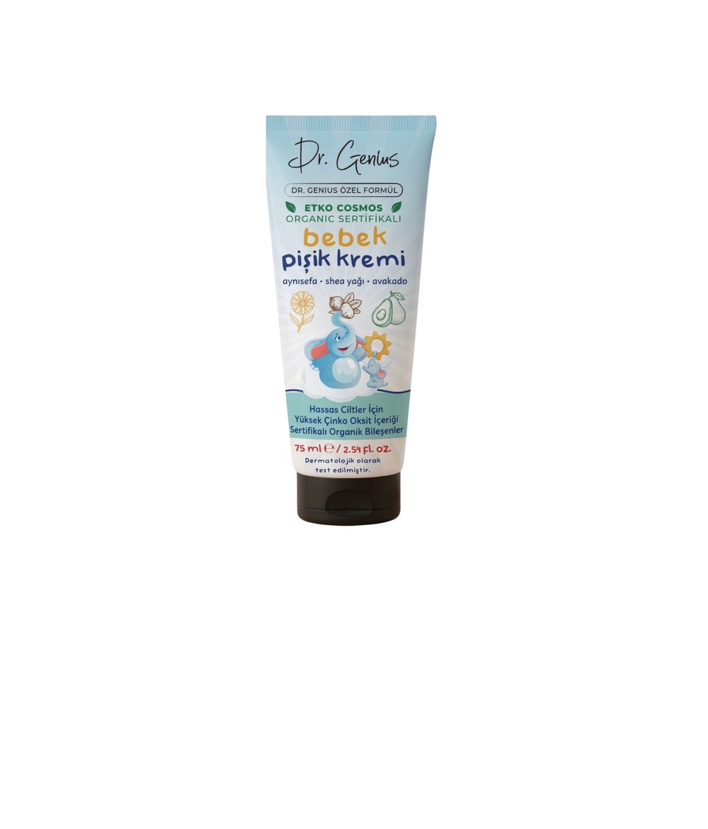 Dr. Genius Özel Formül Organik Sertifikalı Bebek Pişik Kremi - 75 ml