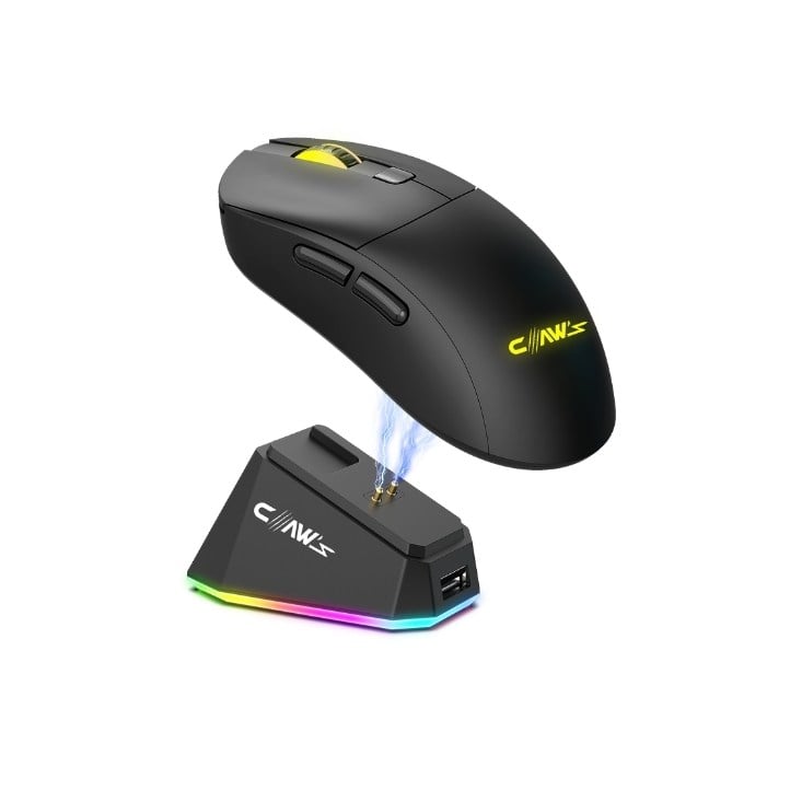 Claw's Banza 24000 Dpi Tri-Mode Kablosuz PAW3311 sensör Makro Yazılımlı Gaming Mouse