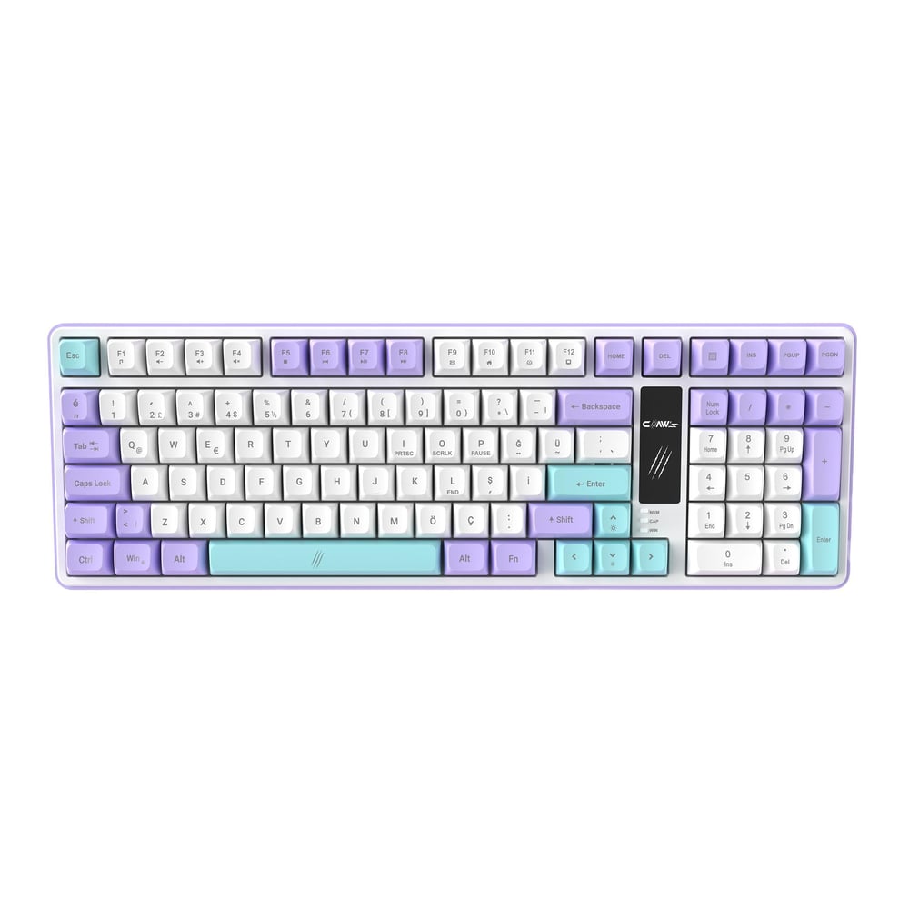 Luma Kablolu 3 Modlu LCD Ekran - Chromatic Rgb Modlu - Ultra Tepkime & Konfor 100 Tuş Membran Gaming & Ofis Klavyesi