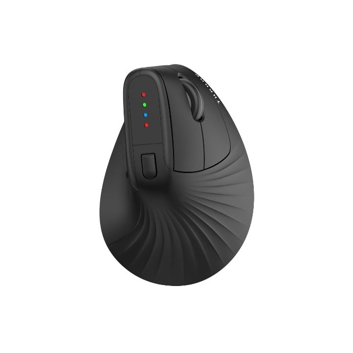 Throne Elite Ergoflow Dikey Ergonomik Kablosuz Mouse - 1600 DPI PAW3065 Sensör, Sessiz Tıklama (Silent Click), Tri-Mode Hibrit Geçiş (2.4GHz + Çift Bluetooth 5.1), Bilek Sağlığı Koruyucu Ofis Mouse