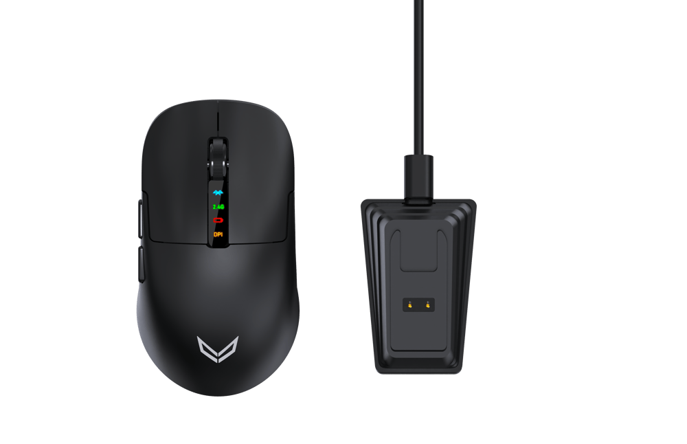 Valor Type-X M1 Kablosuz Oyuncu Mouse - 12000 DPI Ayarlanabilir Optik Sensör, 1000Hz Ultra Hızlı Raporlama, 7 Programlanabilir Tuşlu, RGB Işıklı ve Şarj Edilebilir Premium Gaming Mouse