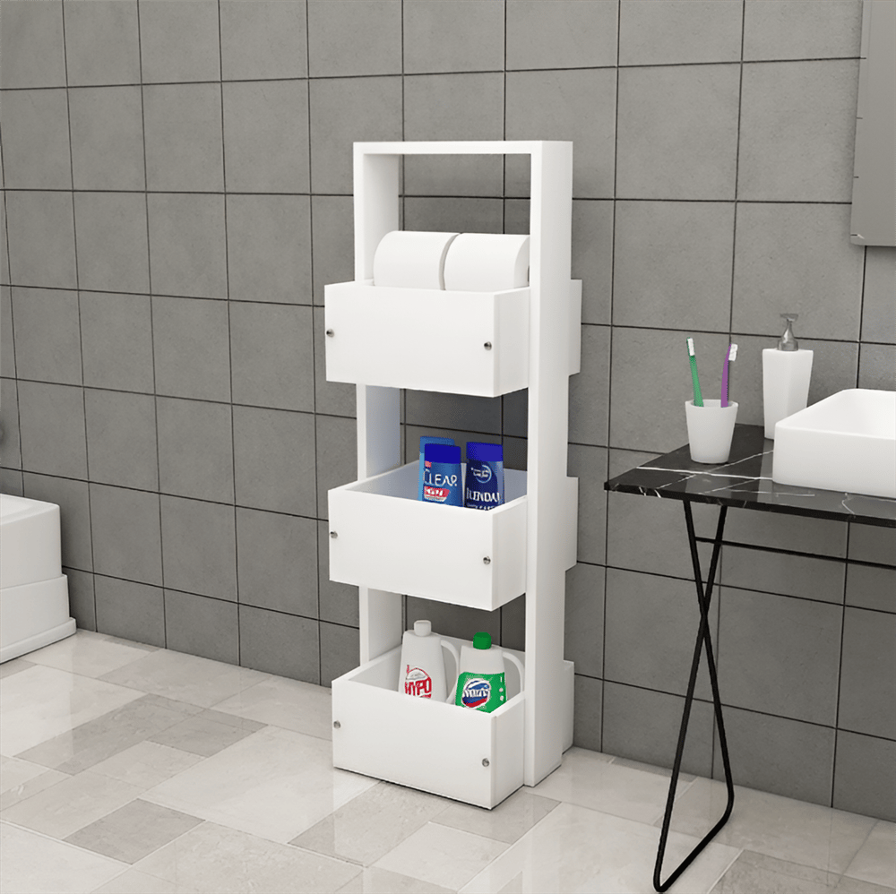 Erguliya 3 Katlı Sepet Organizer & Banyo Dolabı