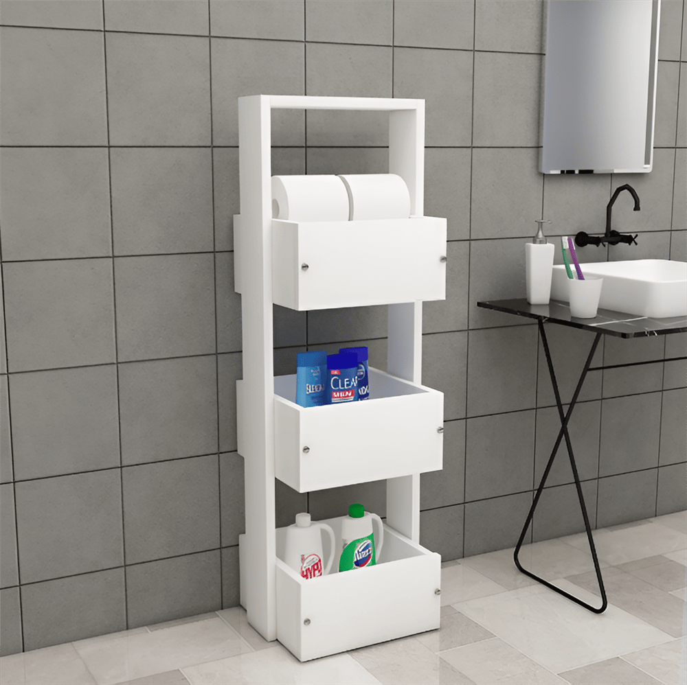 Erguliya 3 Katlı Sepet Organizer & Banyo Dolabı