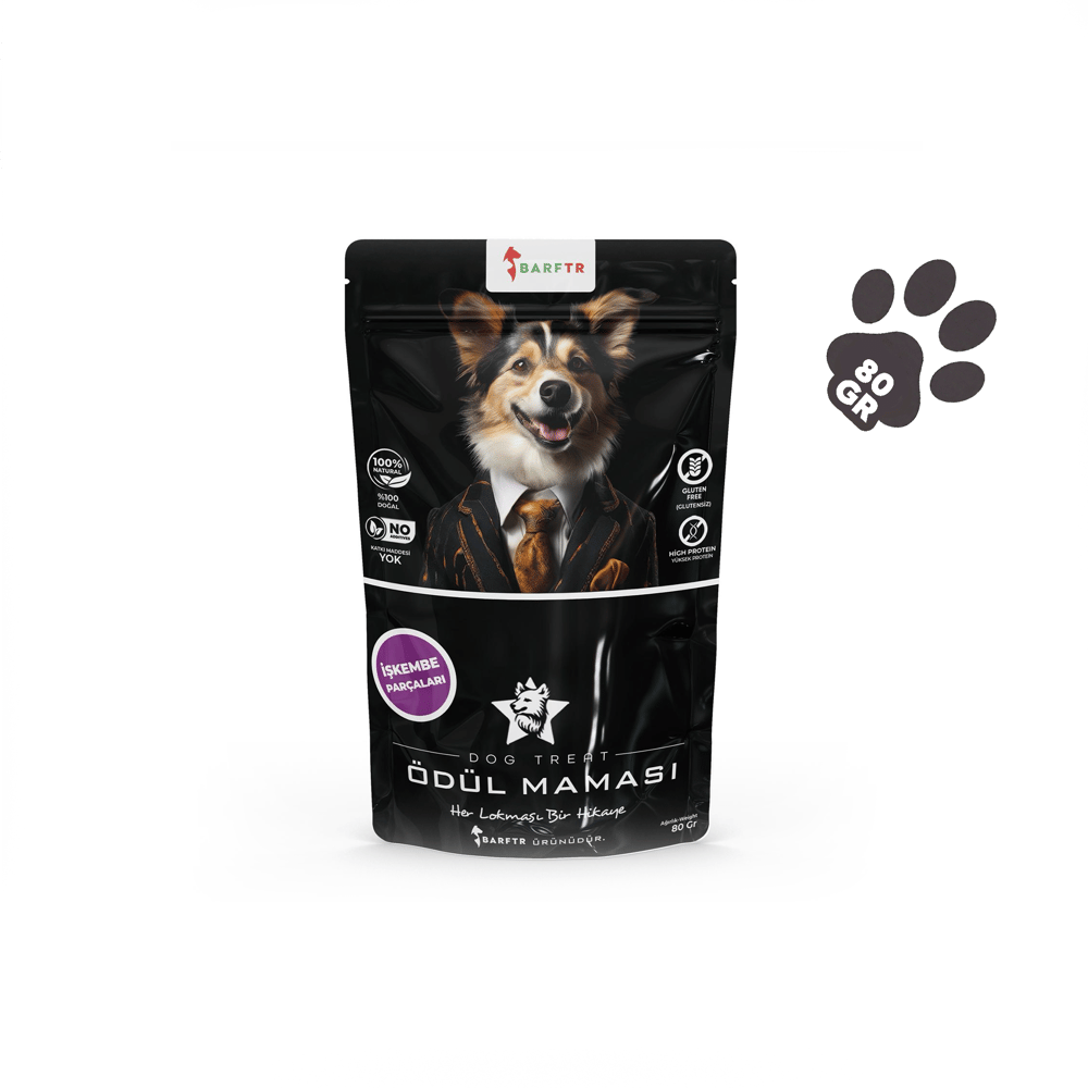 Dana İşkembe Parçaları Atıştırmalık Ödül Maması 80 GRAM Köpekler İçin