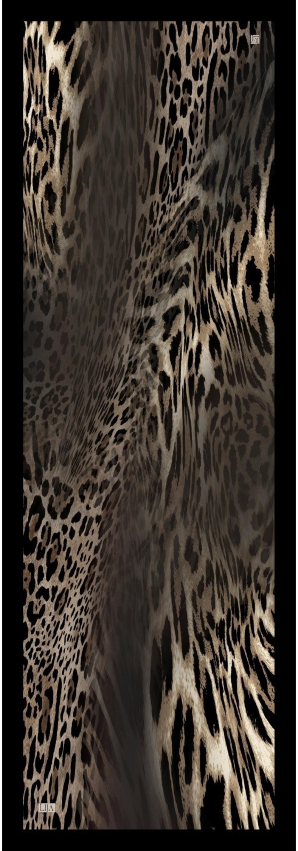 Yankı Şal Siyah/Leopar