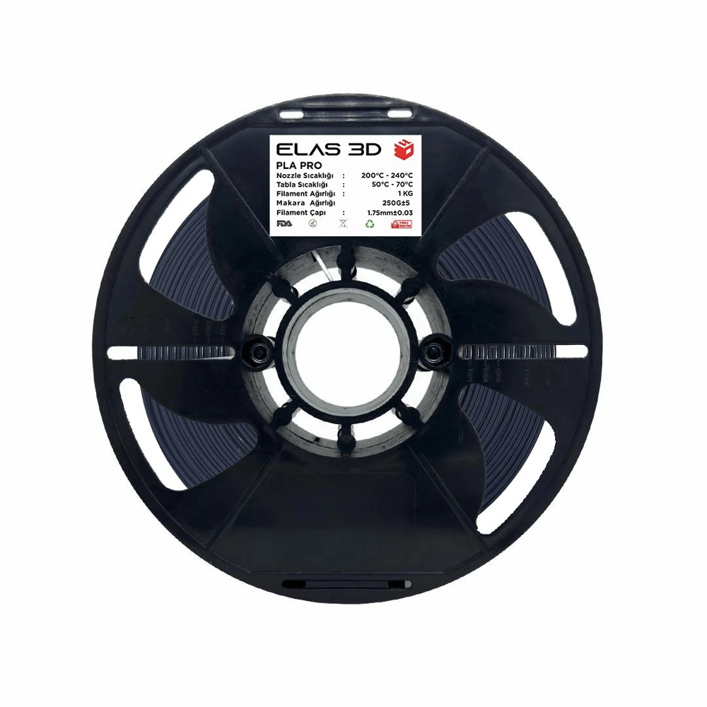 Elas PLA Pro Antrasit Filament 1.75 mm 1kg