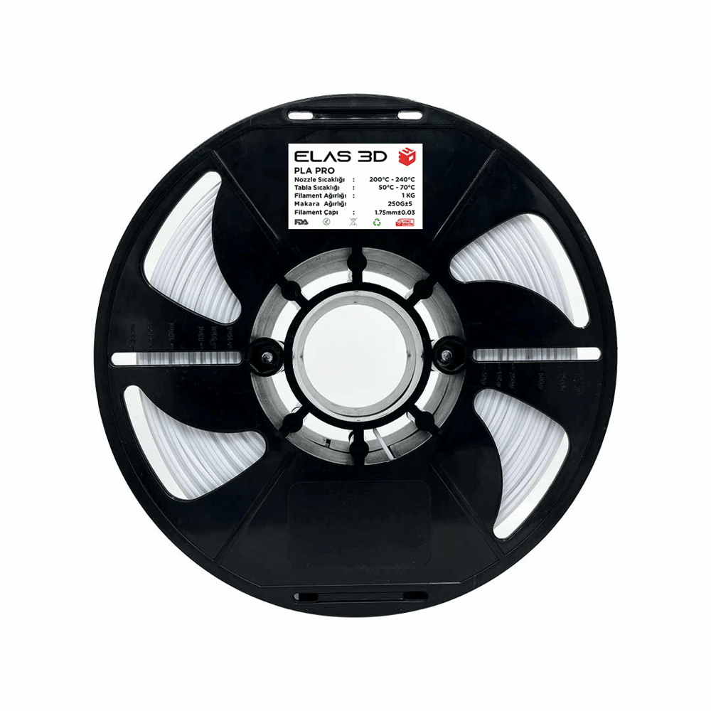 Elas PLA Pro Beyaz Filament 1.75 mm 1kg