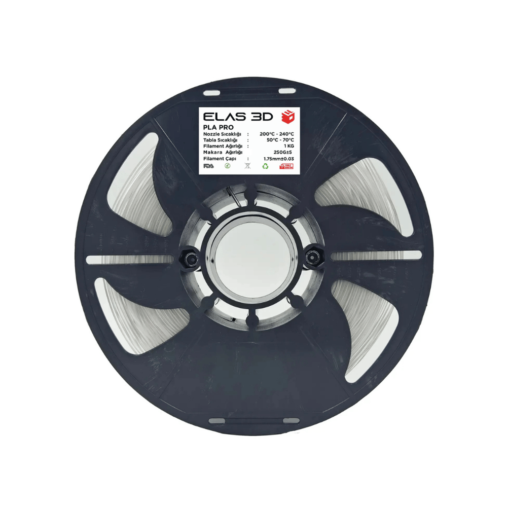 Elas PLA Pro Şeffaf Filament 1.75 mm 1kg