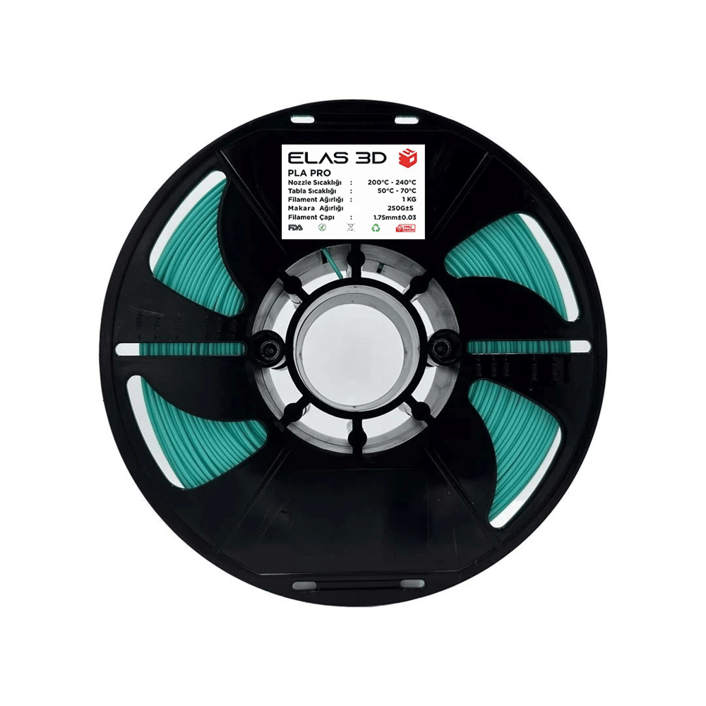 Elas PLA Pro Su Yeşili Filament 1.75 mm 1kg