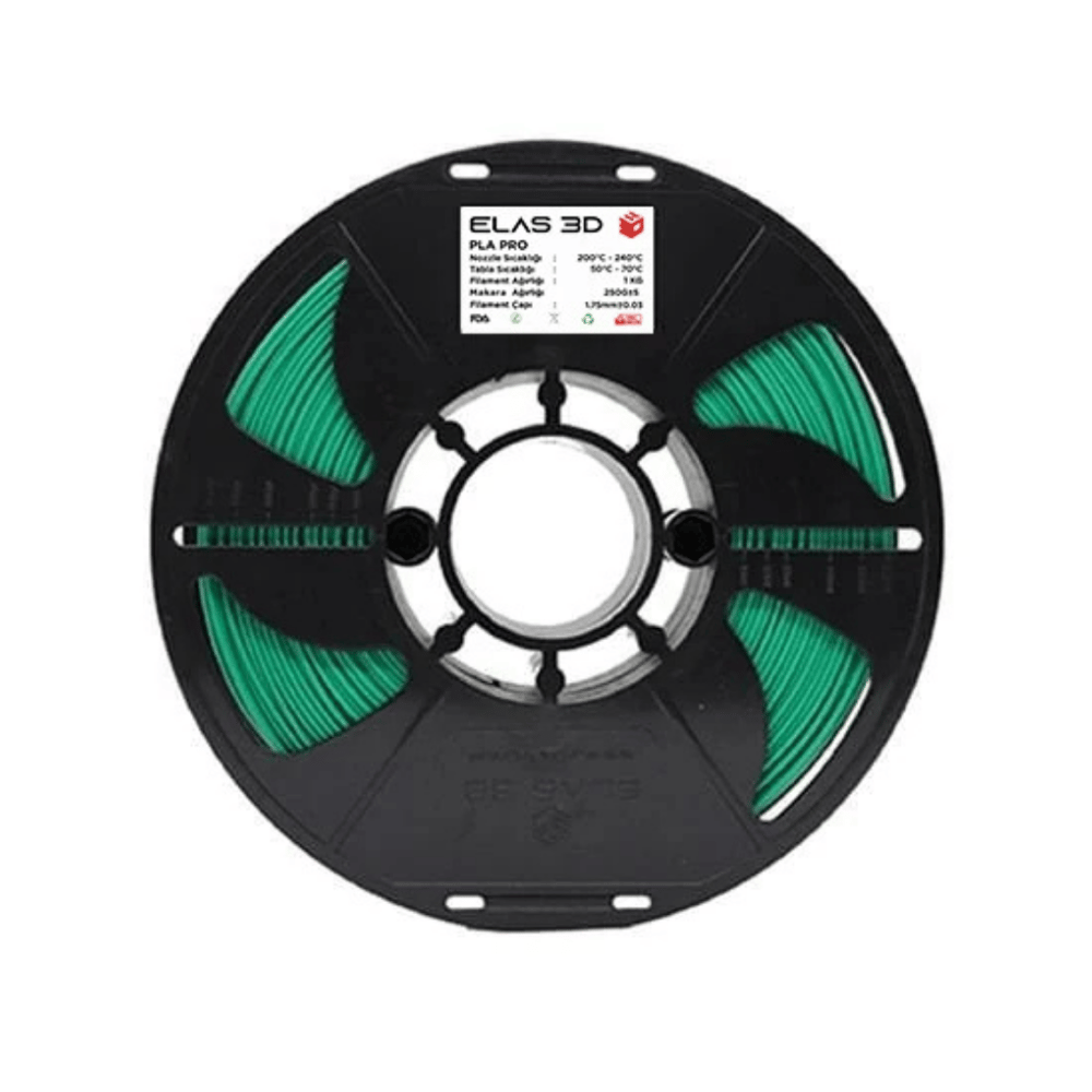 Elas PLA Pro Yeşil Filament 1.75 mm 1kg