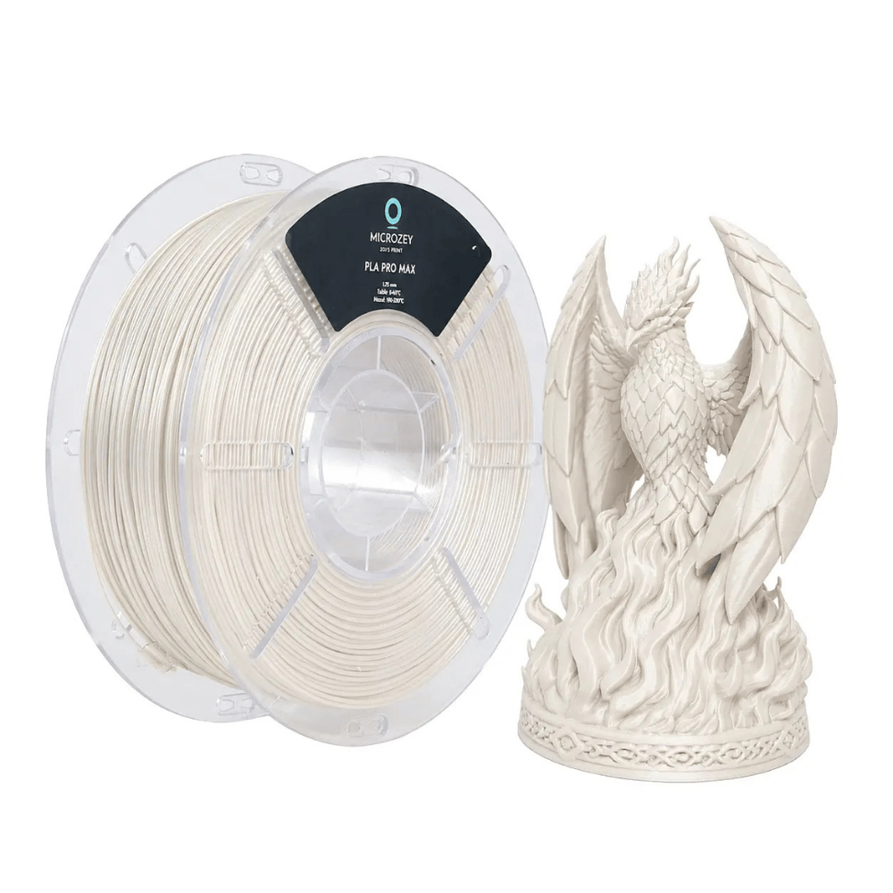 Microzey PLA Pro Max İnci Beyaz Microzey Filament 1.75 mm 1kg
