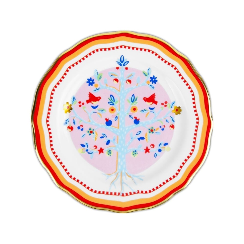 Baci Milano Mamma Mia Ağaç Desenli Tatlı Tabağı 16 cm 