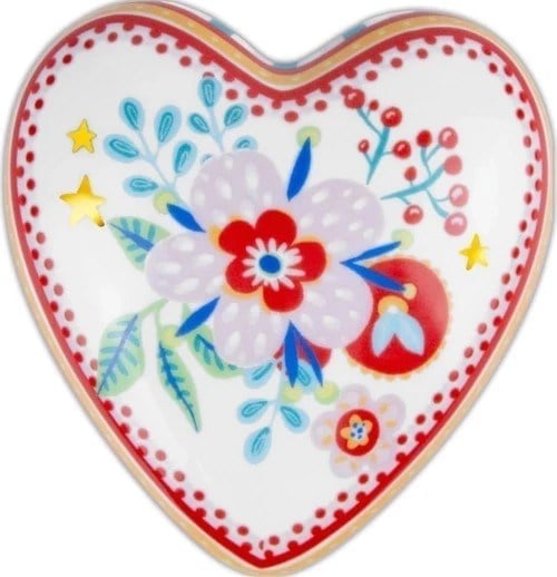 Baci Milano Mamma Mia Çiçek Desenli Dekoratif Obje 12 cm x 11,5 cm x 4 cm