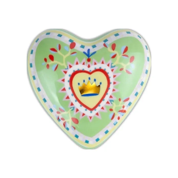 Baci Milano Mamma Mia Kalp Desenli Dekoratif Obje 9,5 cm x 4 cm 