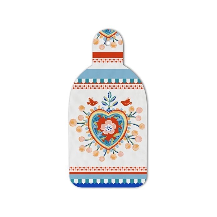 Baci Milano Mamma Mia Kalp Desenli Kesme Tahtası 16,5 cm x 34,5 cm 