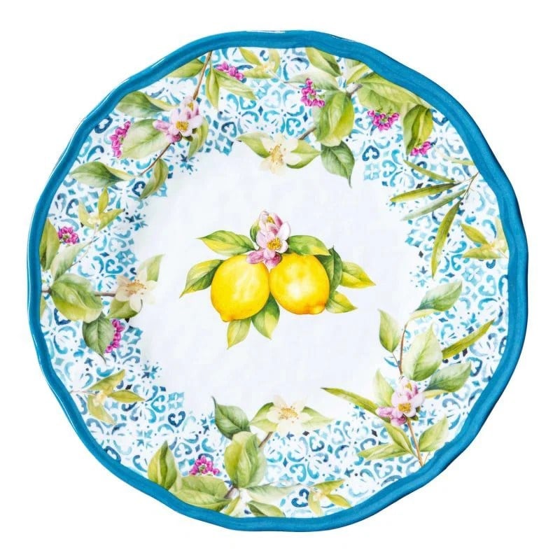 Easy Life ISCHIA Limon Desenli Kahvaltı Tabağı, 23 cm