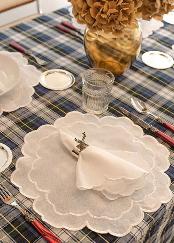 Mariaida Home Íris Peçete Beyaz